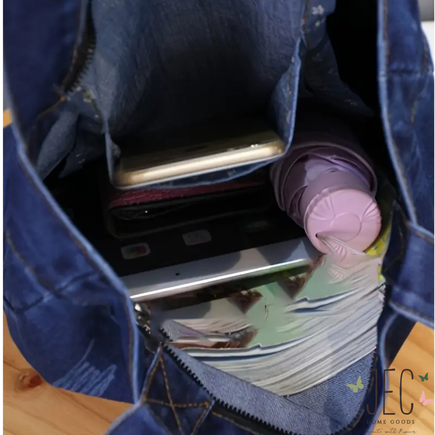 Denim Shopper Bag