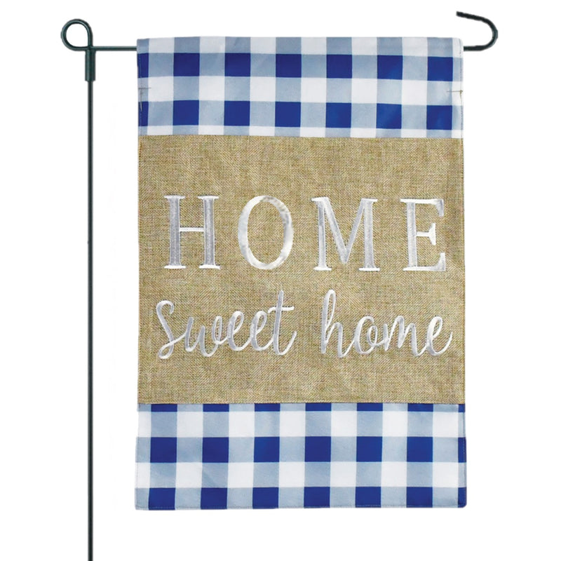 Home Sweet Home Burlap 2-Sided Garden Flag 12.5x18"