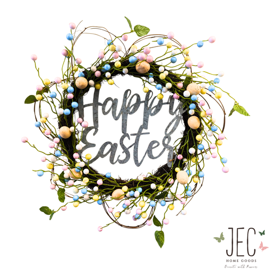 Happy Easter Wreath