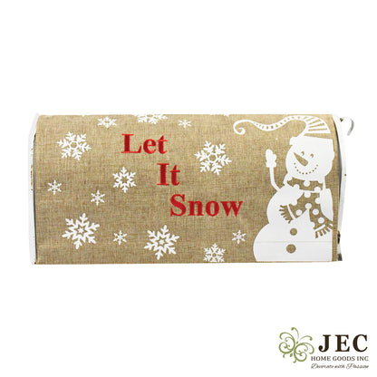 Christmas Winter Snowman Magnetic Mailbox Cover
