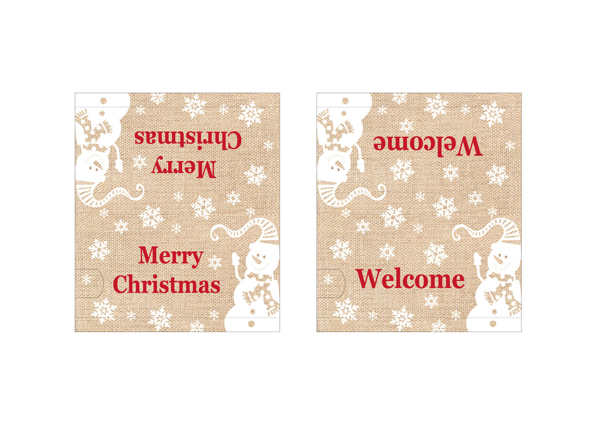 Christmas Winter Snowman Magnetic Mailbox Cover