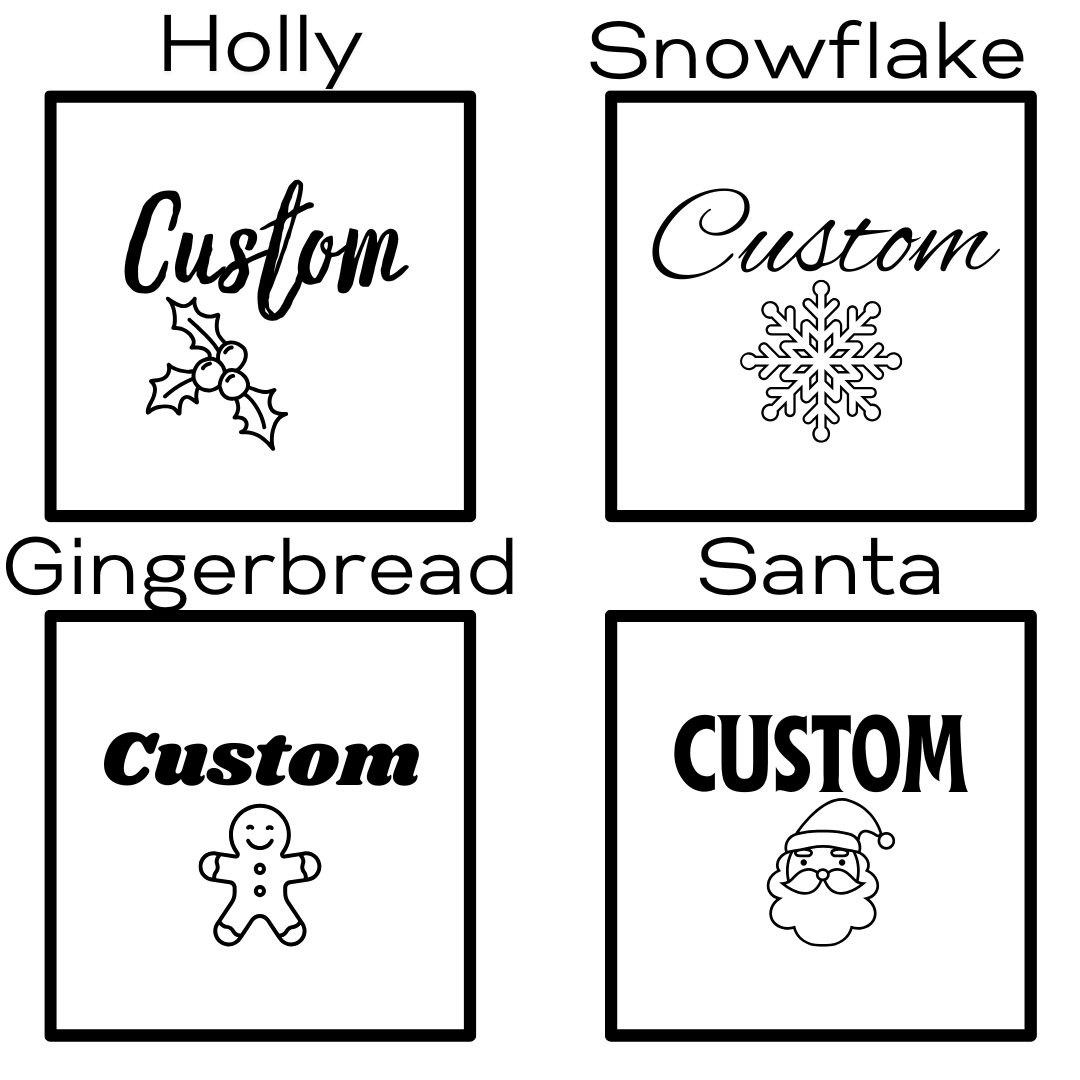 Personalized Name Tags Christmas Stockings