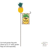 Pineapple Welcome Garden Flag Stand with Banner