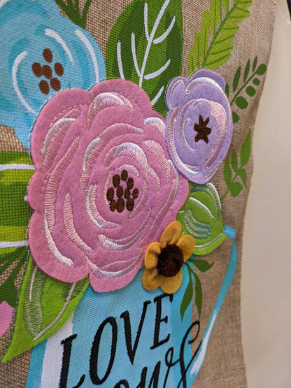 Watering Can Burlap 2-Sided Garden Flag 12.5x18"