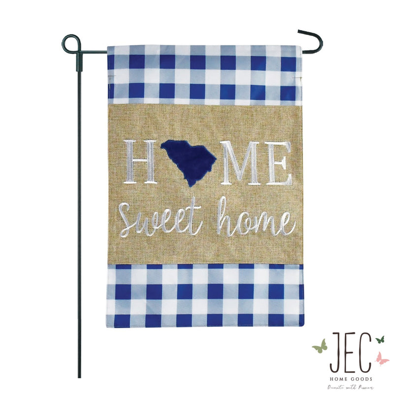 Home State Burlap 2-Sided Garden Flag 12.5x18"