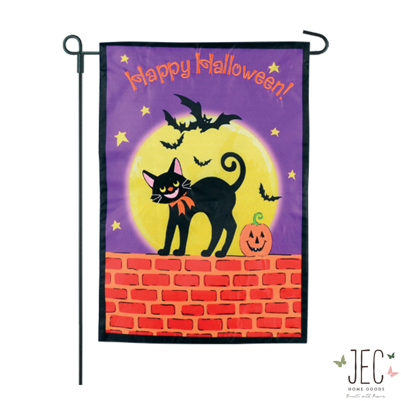 Cat On the Wall 2-Sided Garden Flag 12.5x18"