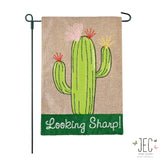 Cactus Burlap 2-Sided Garden Flag 12.5x18"