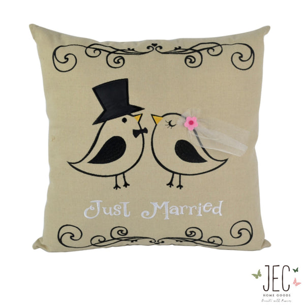 Married Birds Throw Pillow
