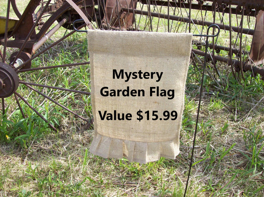 Mystery Garden Flag- Select your monogram letter and season